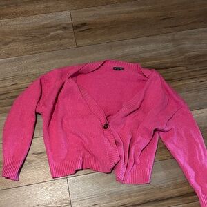 Wild Fable Cropped Pink Cardigan